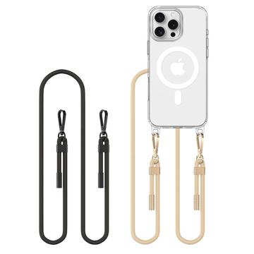 iPhone 16 Pro Max Tech-Protect FlexAir Chain MagSafe Skal - Svart & Taupe