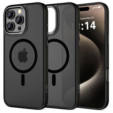 iPhone 16 Pro Max Tech-Protect MagEdge-Skal - MagSafe-kompatibel - Matt svart / Gunmetal