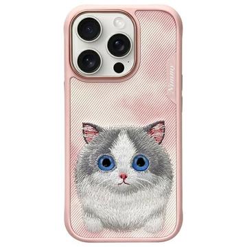 iPhone 16 Pro Nimmy Friends Big Eyed Pet 2.0 kattskal - Rosa