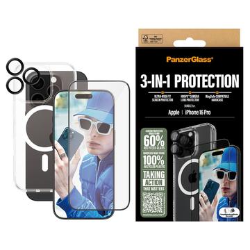 iPhone 16 Pro PanzerGlass 3-i-1-skyddspaket