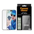 iPhone 16 Pro PanzerGlass Ceramic Protection Ultra-Wide Fit EasyAligner-skärmskydd - 9H - Svart kant