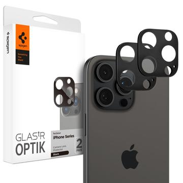 iPhone 16 Pro/16 Pro Max Spigen Optik.tR Kameralinsskydd - Svart