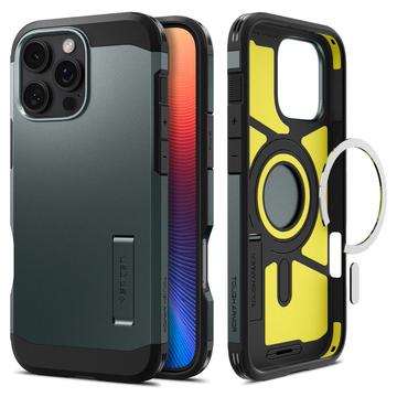 iPhone 16 Pro Spigen Tough Armor Mag Skal - Abyss grön