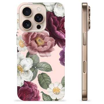 iPhone 16 Pro TPU-Skal - Romantiska Blommor