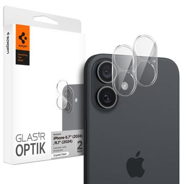 iPhone 16/16 Plus Spigen Optik.tR Kameralinsskydd - Svart