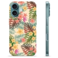 iPhone 16 TPU-Skal - Rosa Blommor