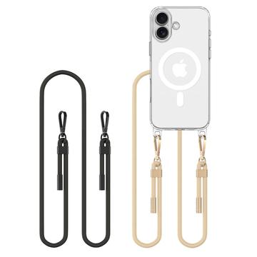 iPhone 16 Tech-Protect FlexAir Chain MagSafe Skal - Svart & Taupe