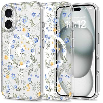 iPhone 16 Tech-Protect MagMood-skal - MagSafe-kompatibelt - Vårblommor