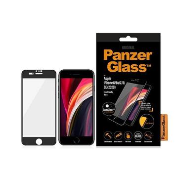 iPhone 6/6S/7/8/SE (2020)/SE (2022) PanzerGlass Case Friendly CamSlider Skärmskydd - 9H - Svart Kant