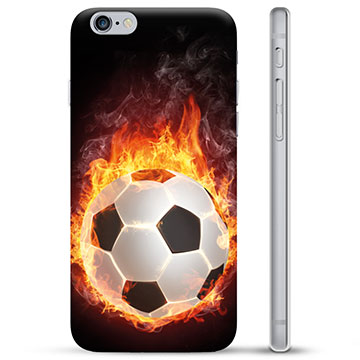 iPhone 6 / 6S TPU-Skal - Fotbollsflamma