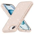 iPhone SE (2025) Stylish Glitter Series Hybrid Skal - MagSafe-kompatibel - Guld