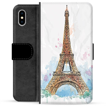 iPhone X / iPhone XS Premium Plånboksfodral - Paris