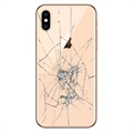 iPhone XS Bakskal Reparation - Endast Glas - Guld