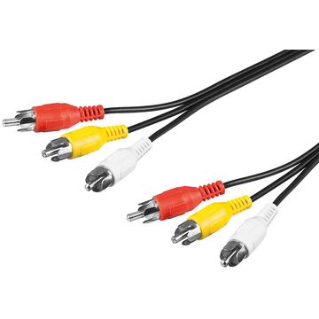 Goobay Komposit Ljud & Videokabel - 3x RCA Plugg - 1.5m