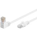 Goobay RJ45 U/UTP CAT 5e 90-graders Vinklad Nätverkskabel - 3m - Vit