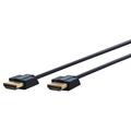 Clicktronic Ultra Slim HDMI 2.0 Cable Kabel med Ethernet - 1m - Svart