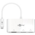 Goobay USB-C till VGA / USB-C PD & HDMI - Vit