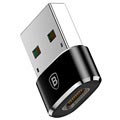 Baseus Mini Serie USB 2.0 / USB 3.1 Typ-C Adapter - Svart