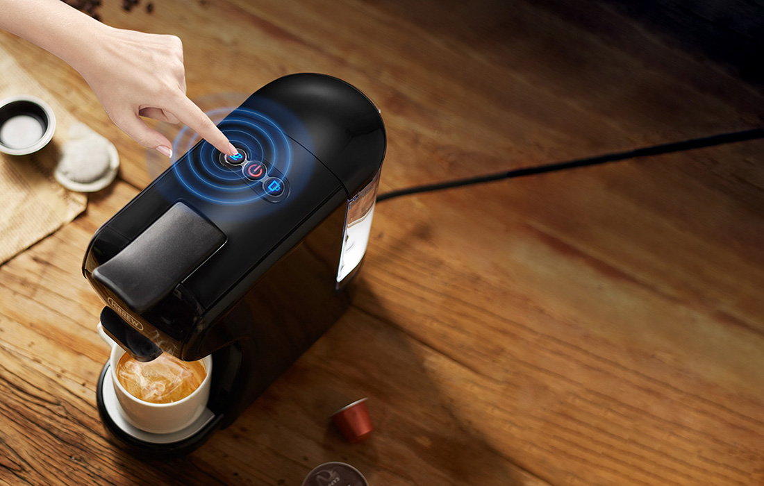 HiBREW H1A 1450W 3-i-1 kaffebryggare med kapslar