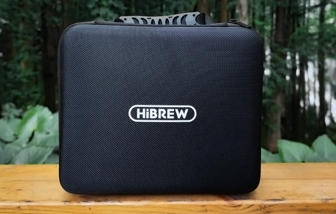 HiBREW H4-premium Bärbar kaffebryggare 3-i-1 med fodral 80W