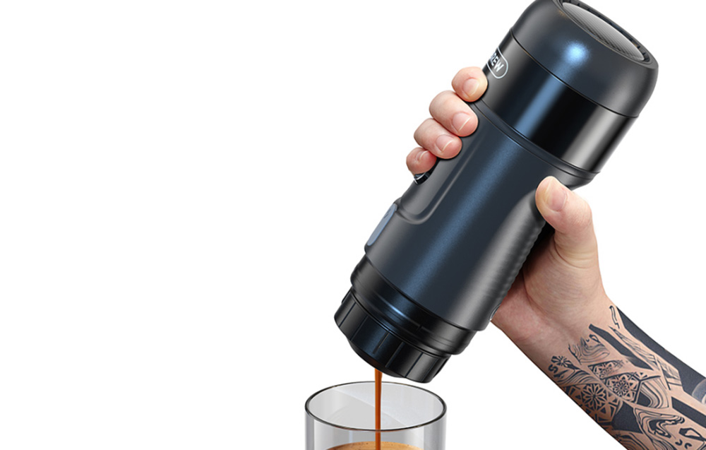 HiBREW H4A Bärbar 3-i-1 kaffebryggare med fodral 80W