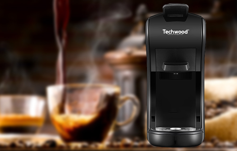 Techwood TCA-196N Kaffebryggare med kapslar - svart